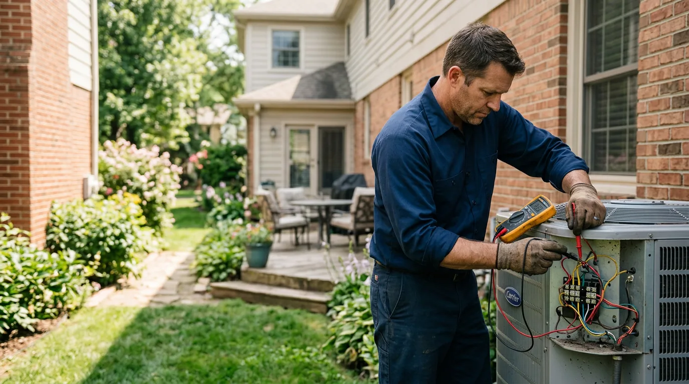 HVAC technician working near Vestal, NY